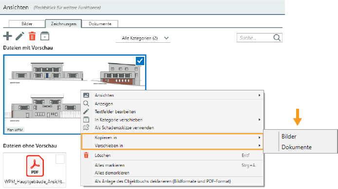 BZD kopieren/verschieben